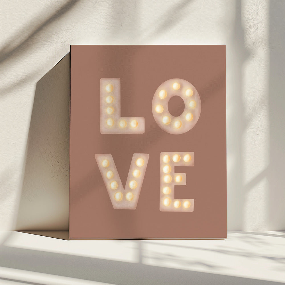 Liefdeslichtletters Mochamousse | Canvas