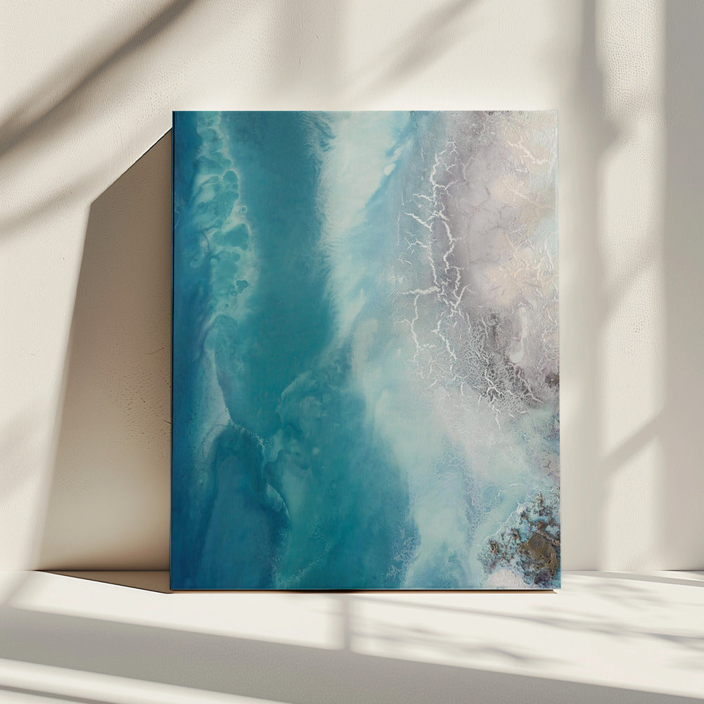 Kalmerende zee - Oceaandrift 1 | Canvas