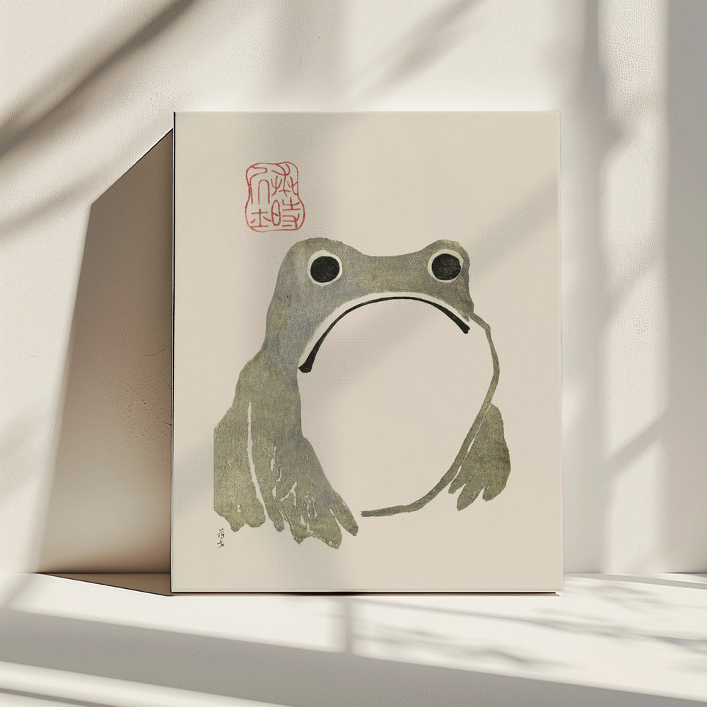 Grumpy Frog I Origineel | Canvas
