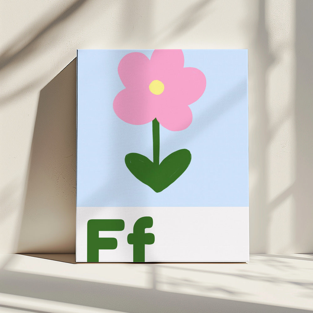 Bloemenalfabet | Canvas