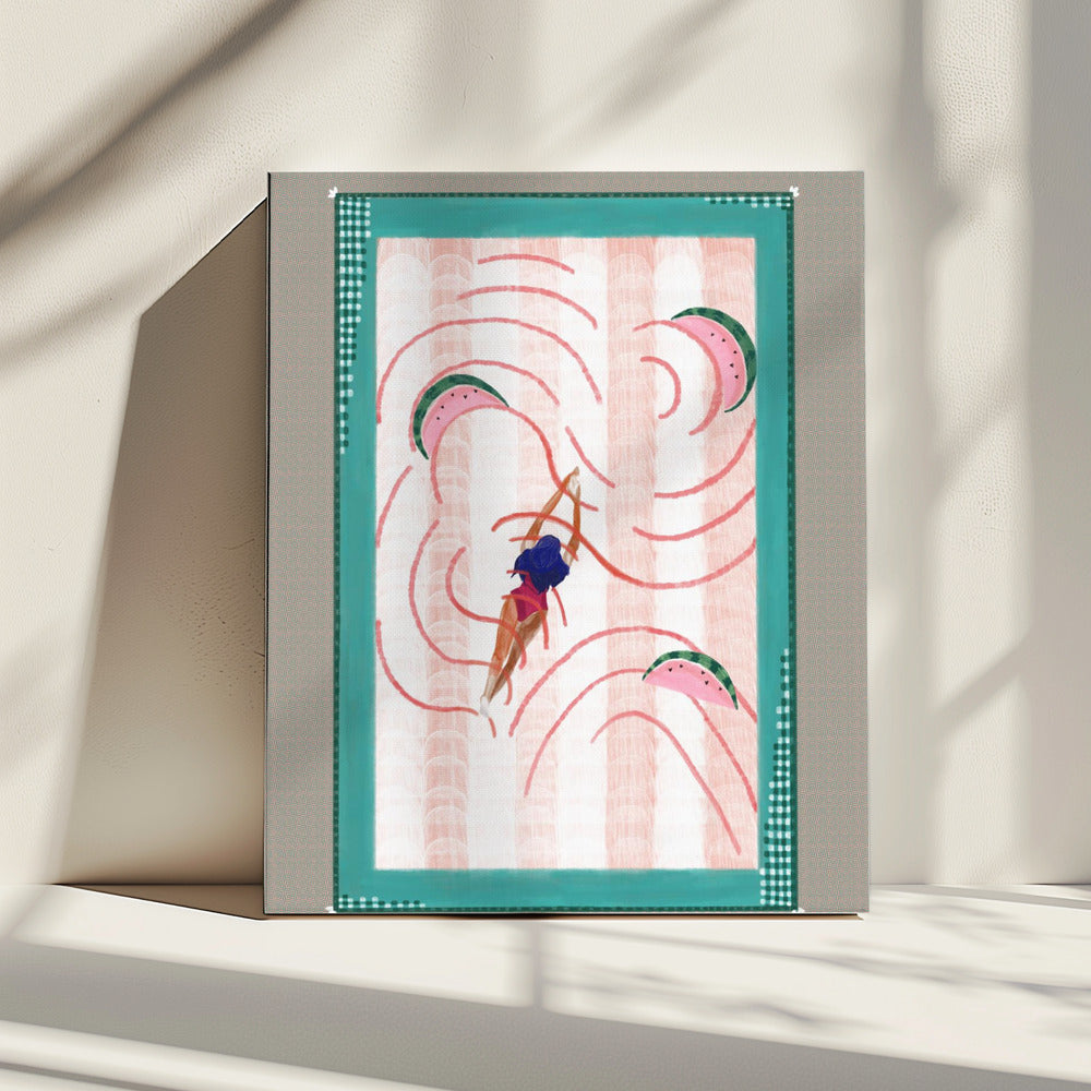 Watermelon dive | Canvas