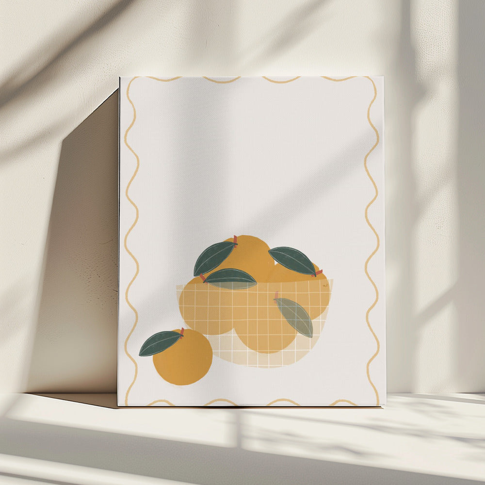 Schaal met sinaasappelen | Canvas