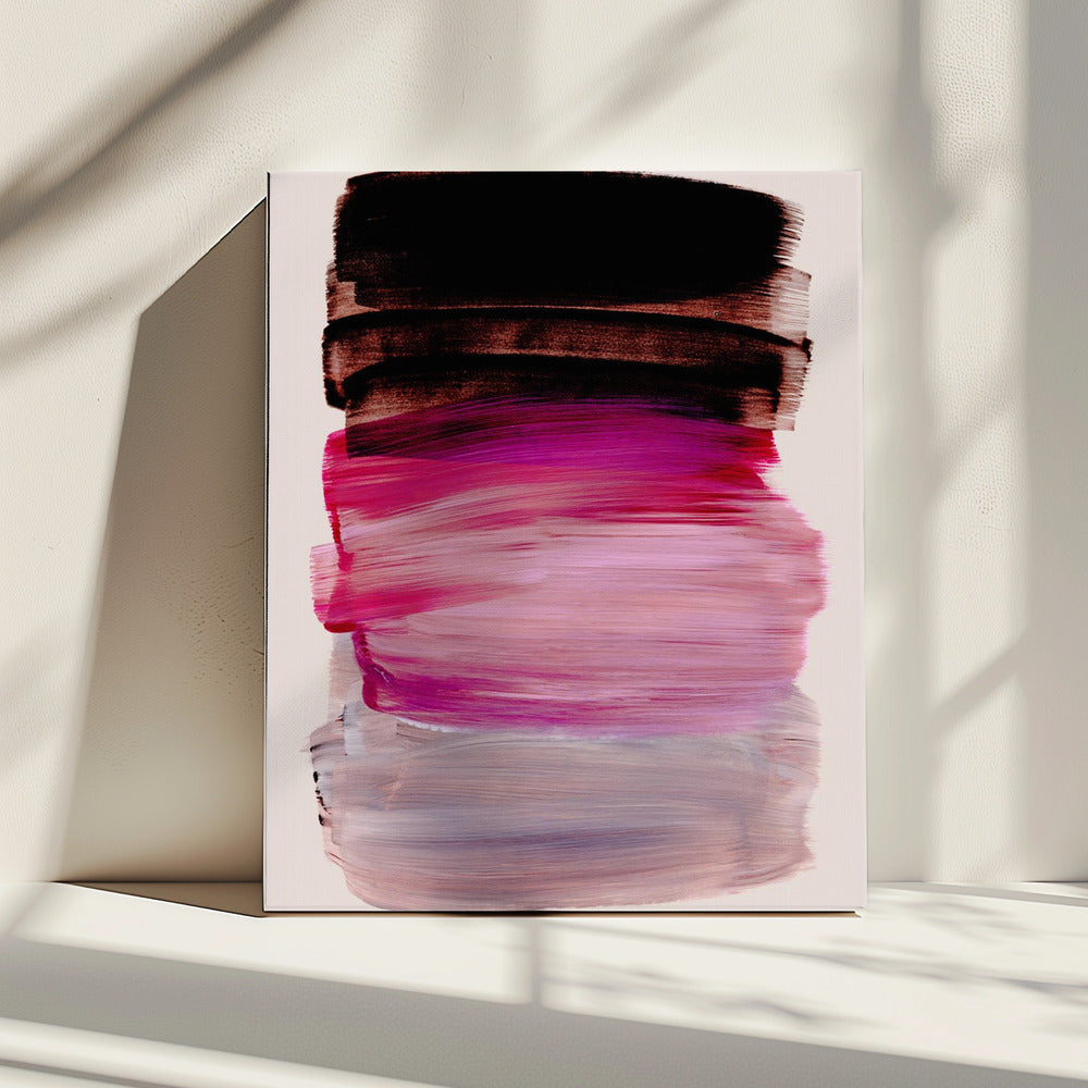 Abstracte penseelstreken 184 | Canvas