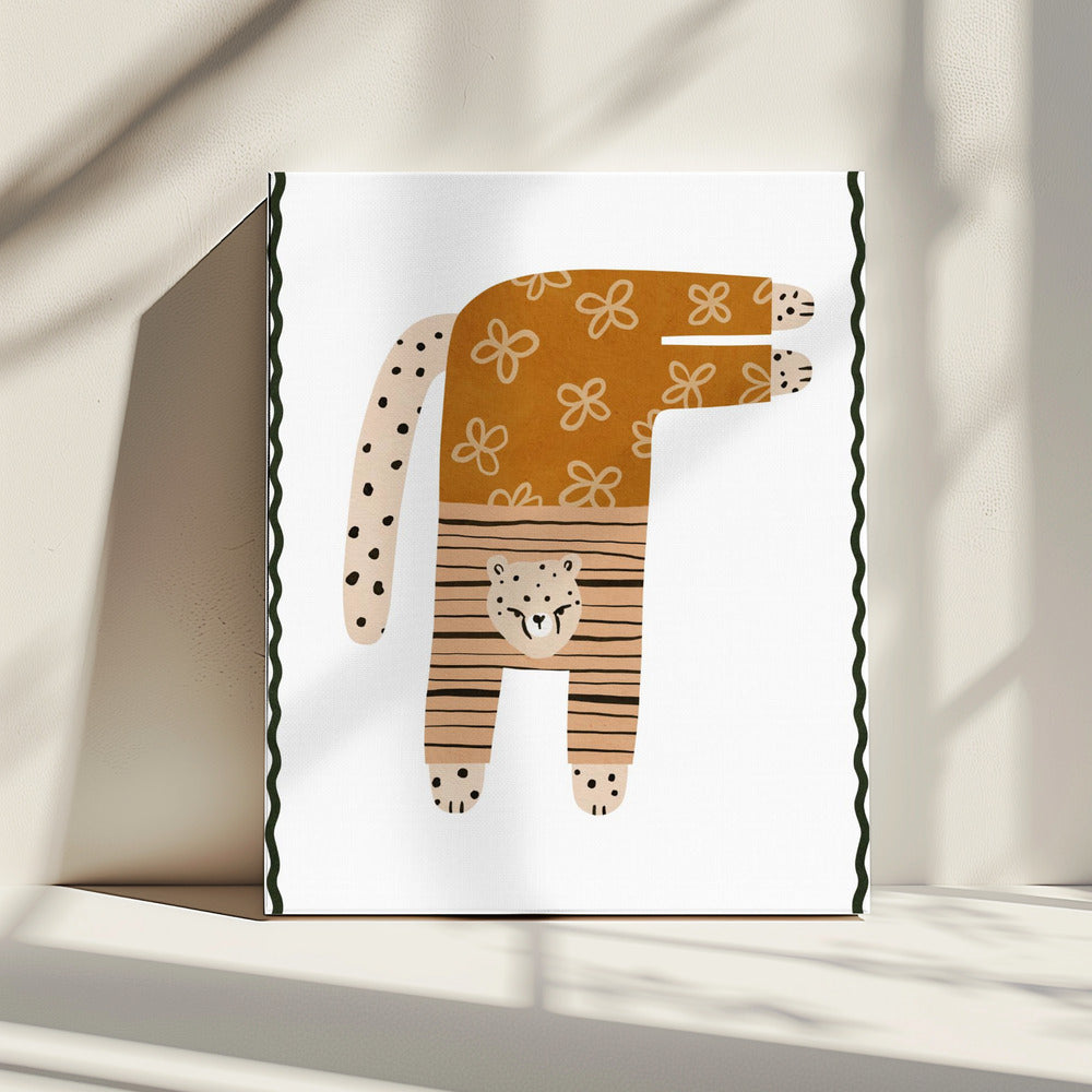 Speelse Cheetah | Canvas