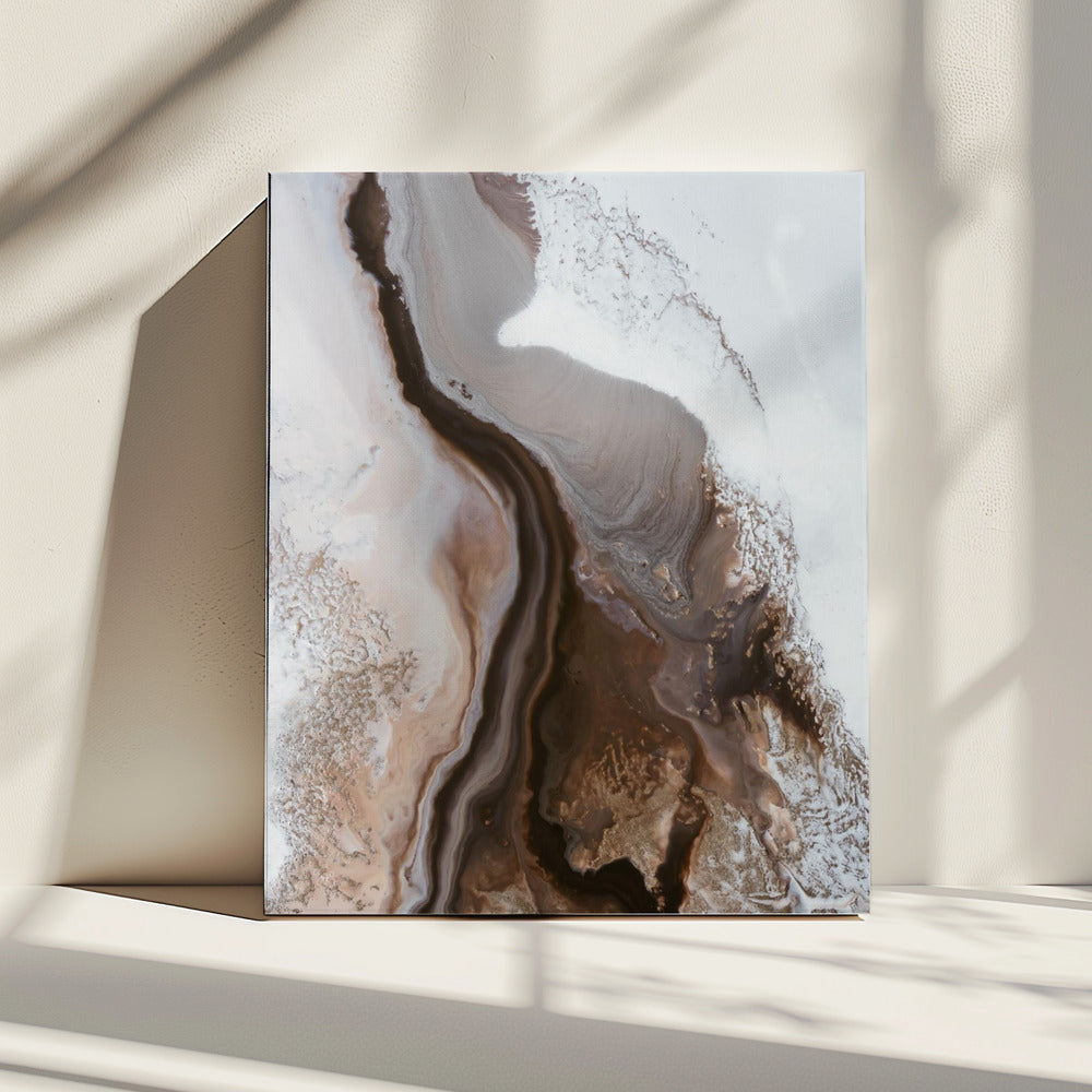 Gesofisticeerde Bruinen - Aardse Stromingen 3 | Canvas