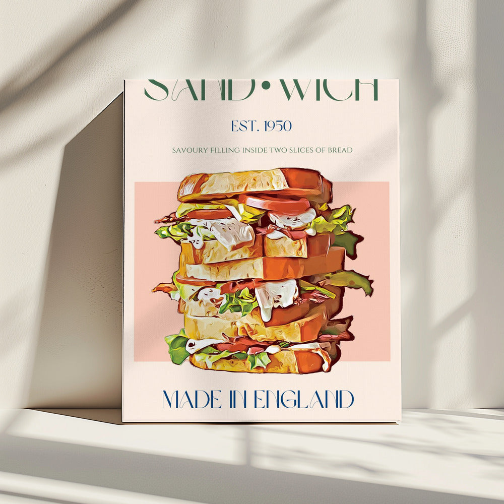 Klassieke sandwich gemaakt in Engeland | Canvas