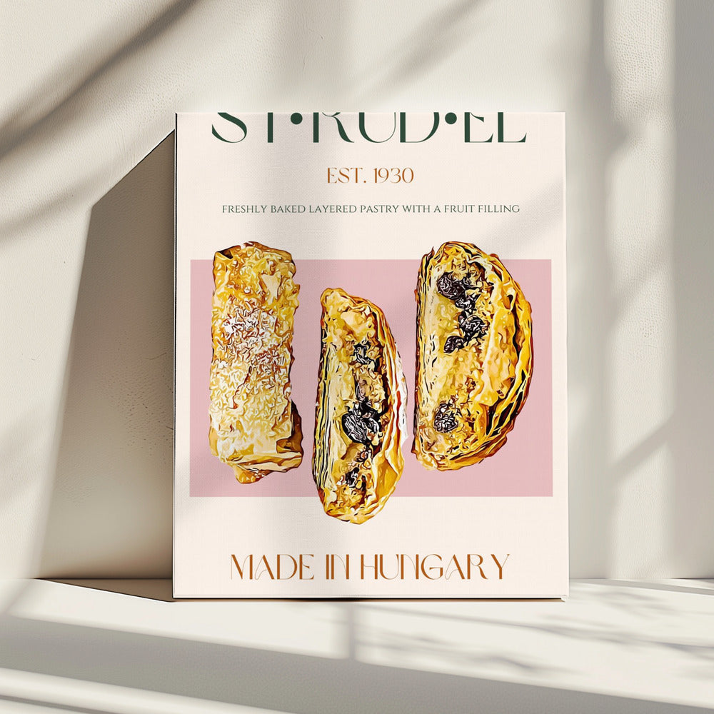 Gouden Strudel Plak | Canvas