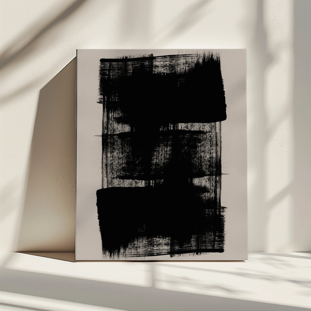 Abstracte penseelstreken 180Y | Canvas