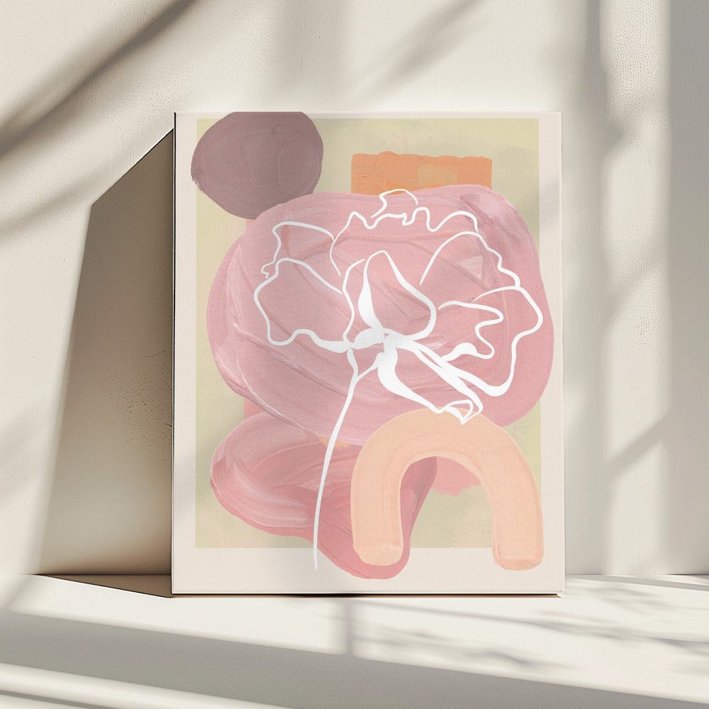 Abstracte bloesems | Canvas