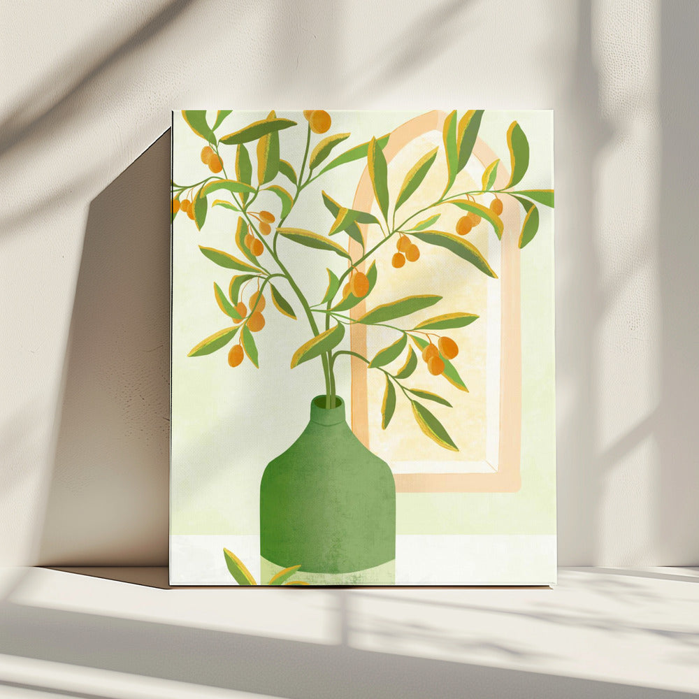 Gotische olijven | Canvas