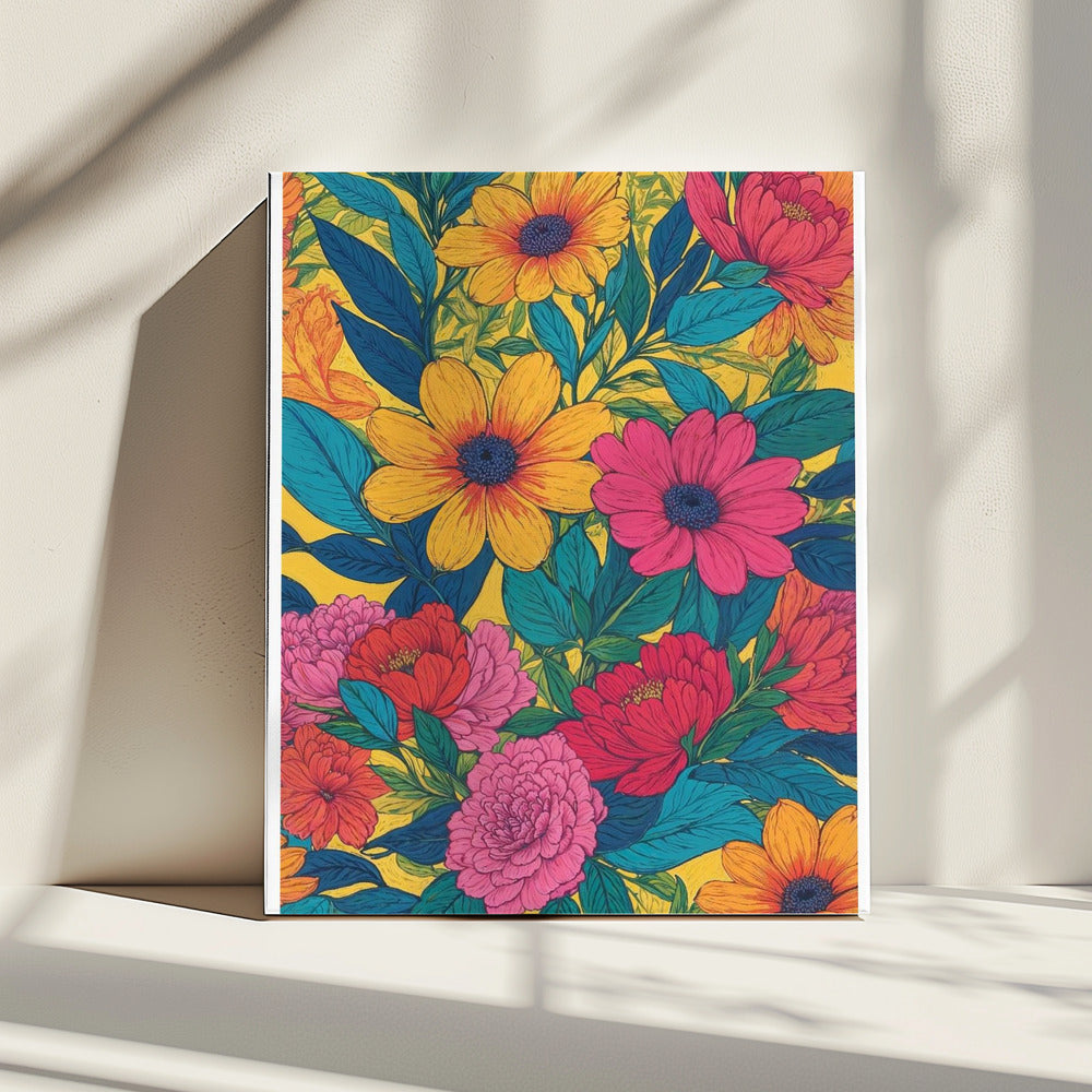 Levendig Bloeiend | Canvas