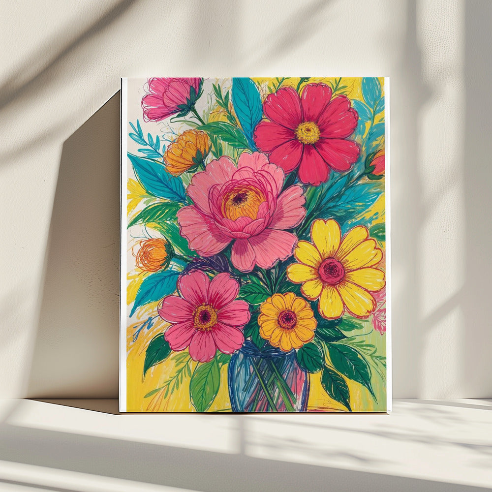 Bloeiende Bloemen | Canvas