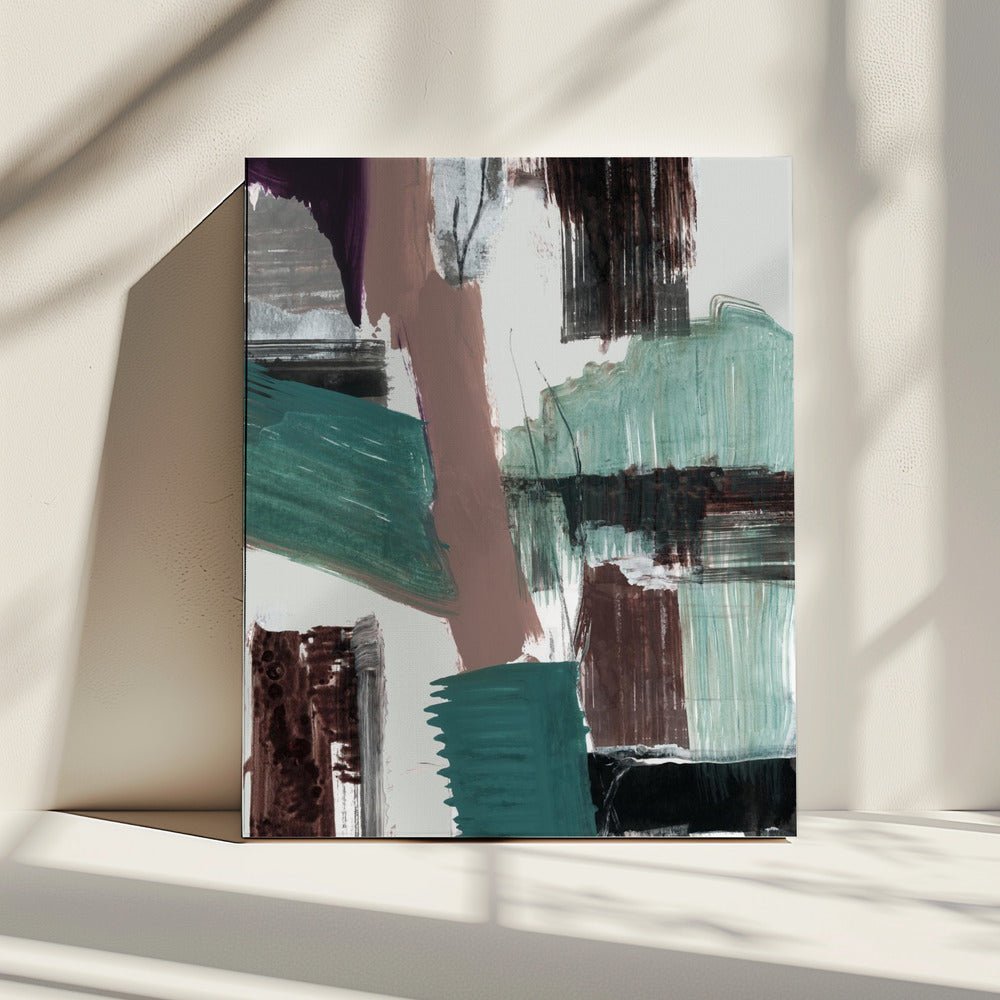 Blauw Abstract | Canvas