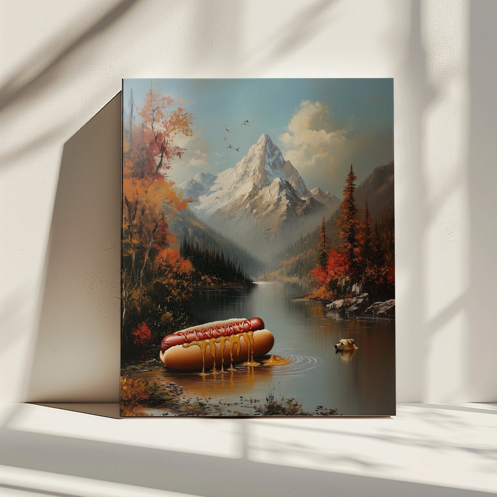 Drijvende honden | Canvas