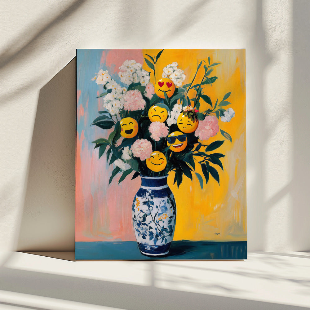 Bloemenemoji's | Canvas