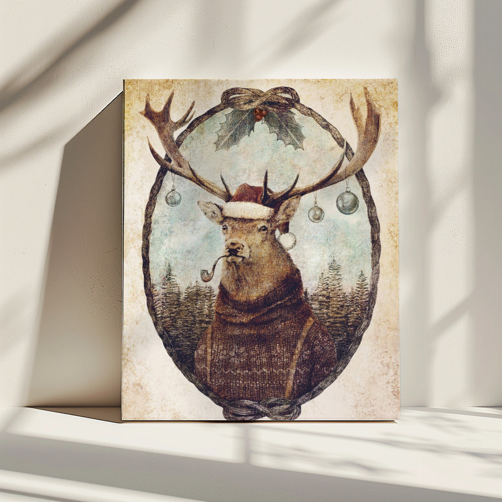 Denken aan Wild Kerstmis | Canvas