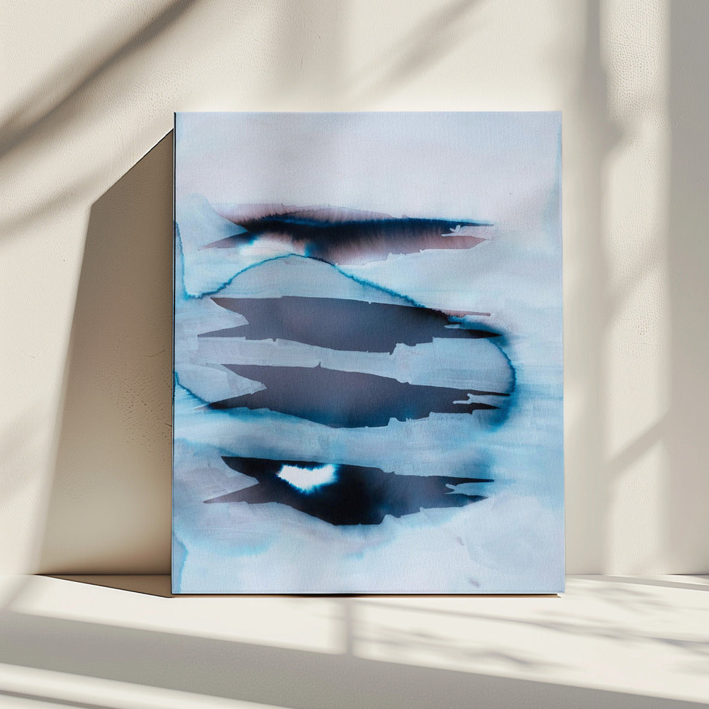Doorschijnende lagen landschap | Canvas