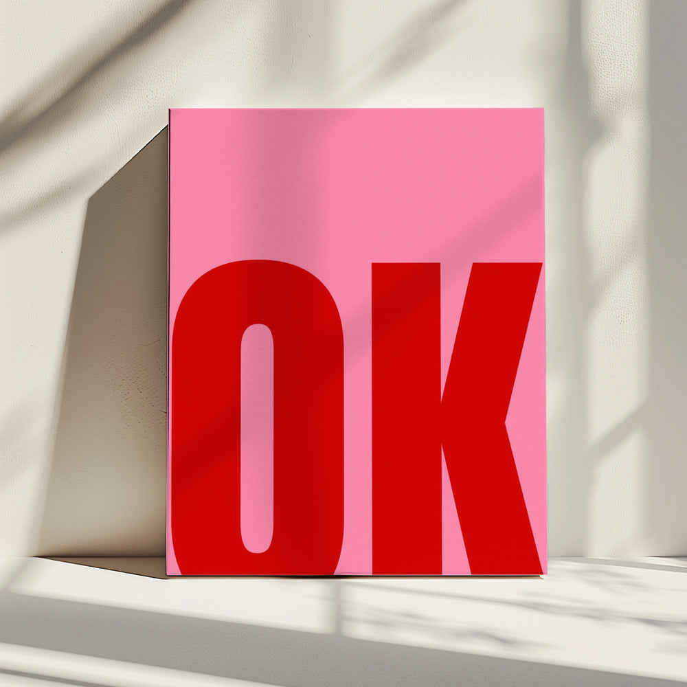 Gedurfde minimalistische tekst | Canvas