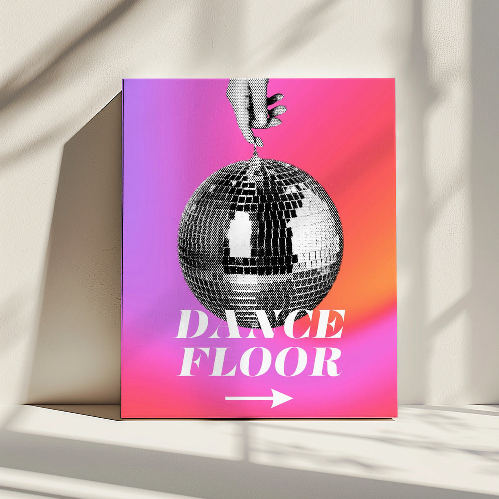 Monochrome Disco Ball | Canvas