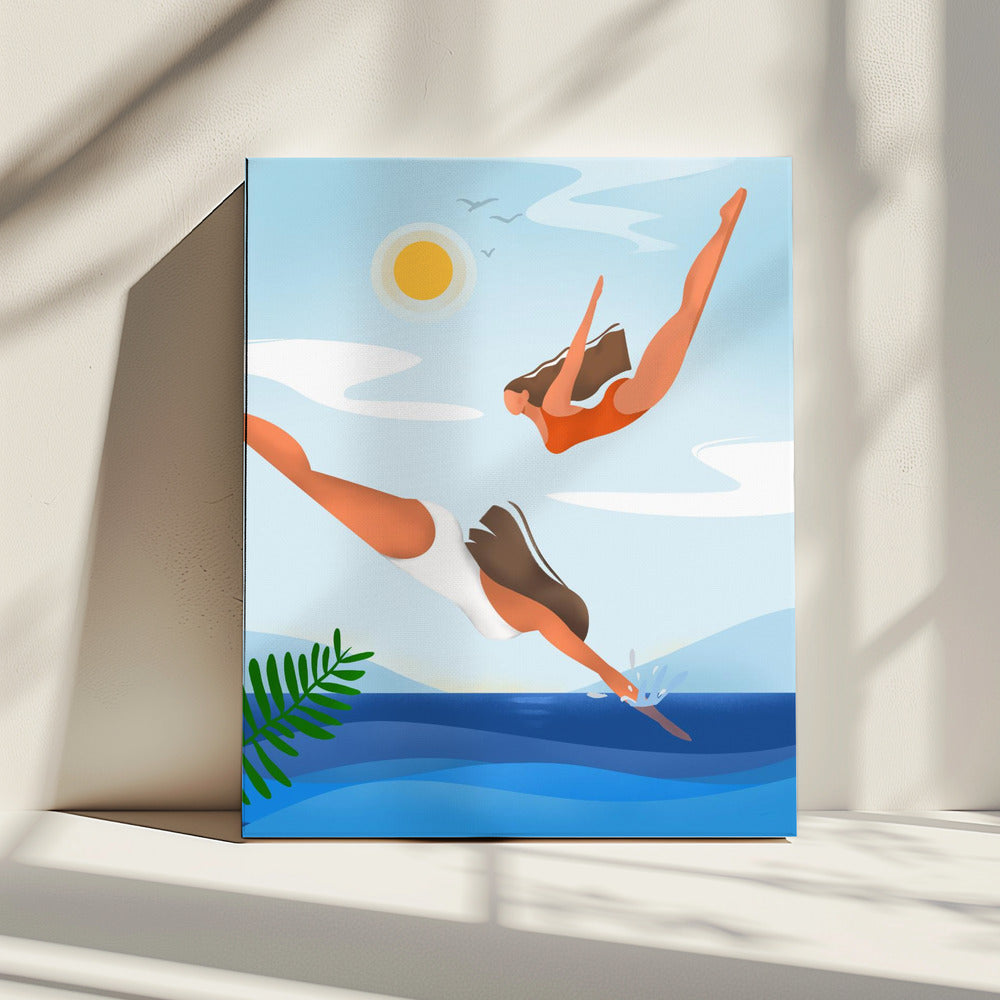 Oceanische gratie | Canvas