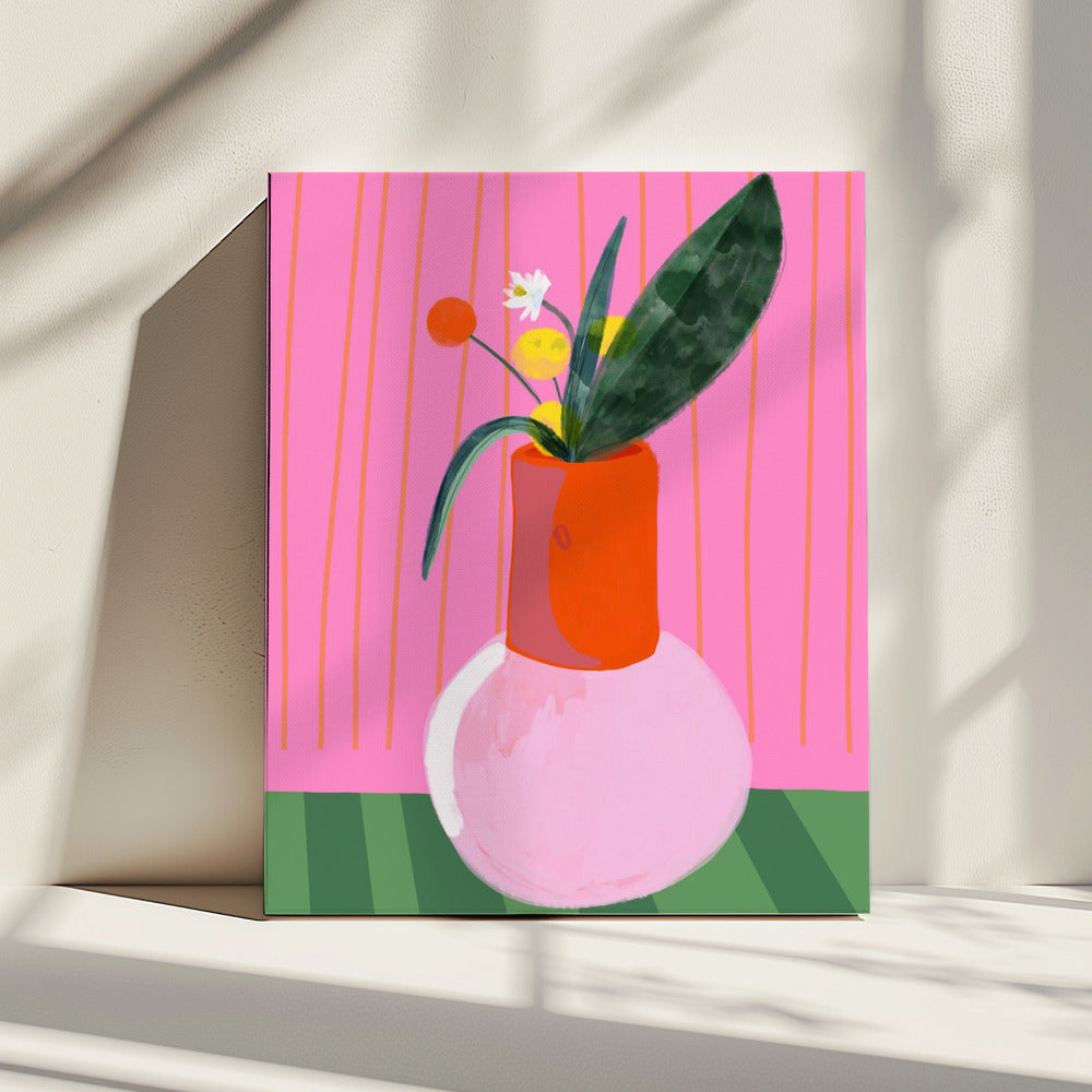 Levendige vaasdisplay | Canvas