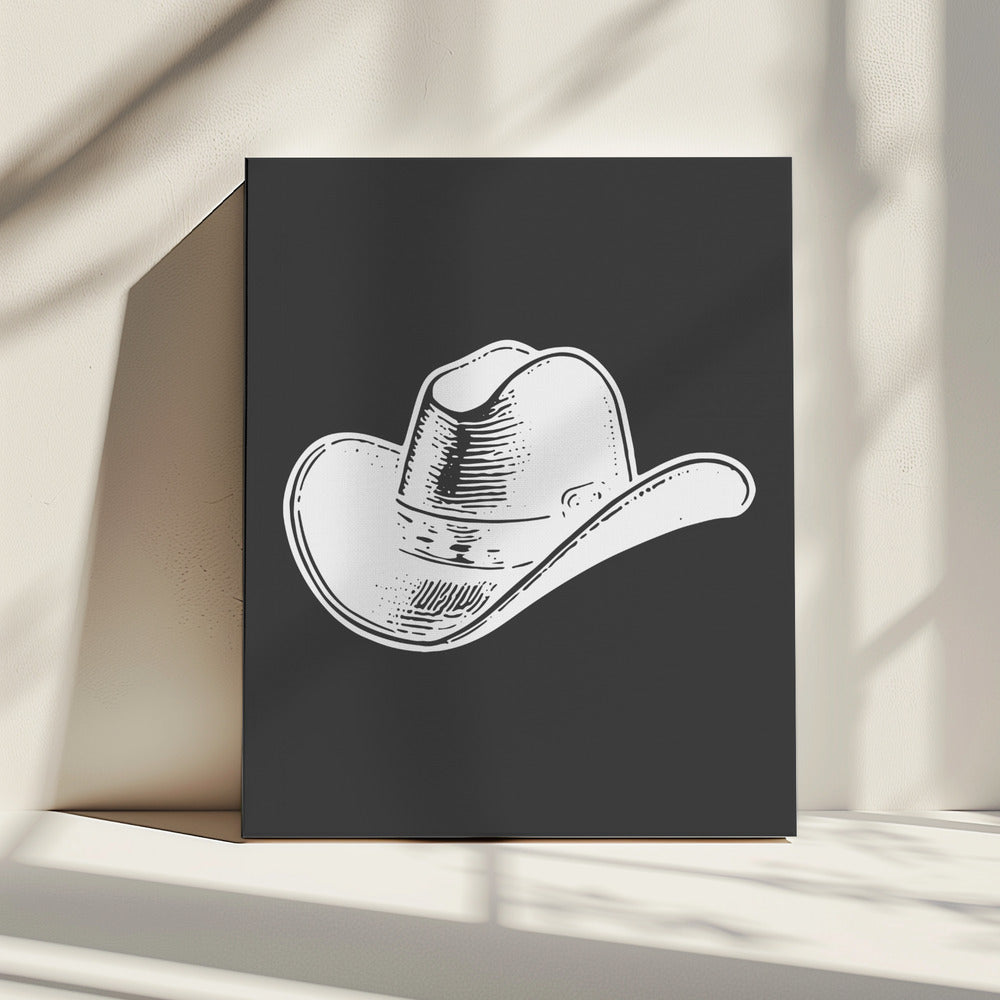 Zwarte cowboyhoed | Canvas