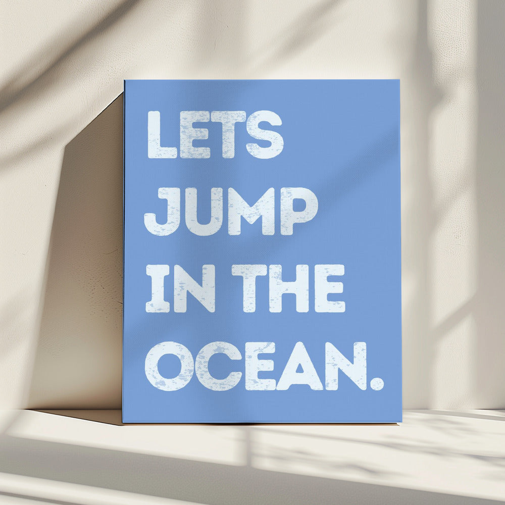 Spring in de oceaan | Canvas