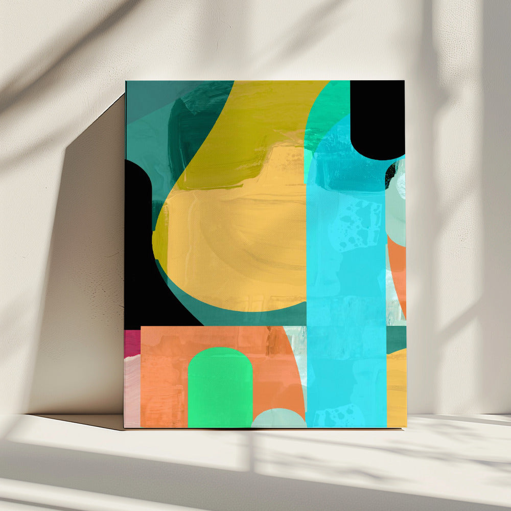 Retro patroonspel | Canvas