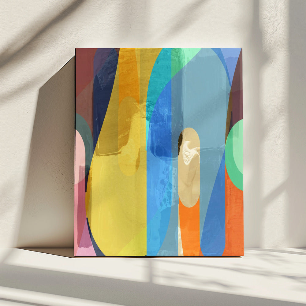 Retro patroonspel | Canvas