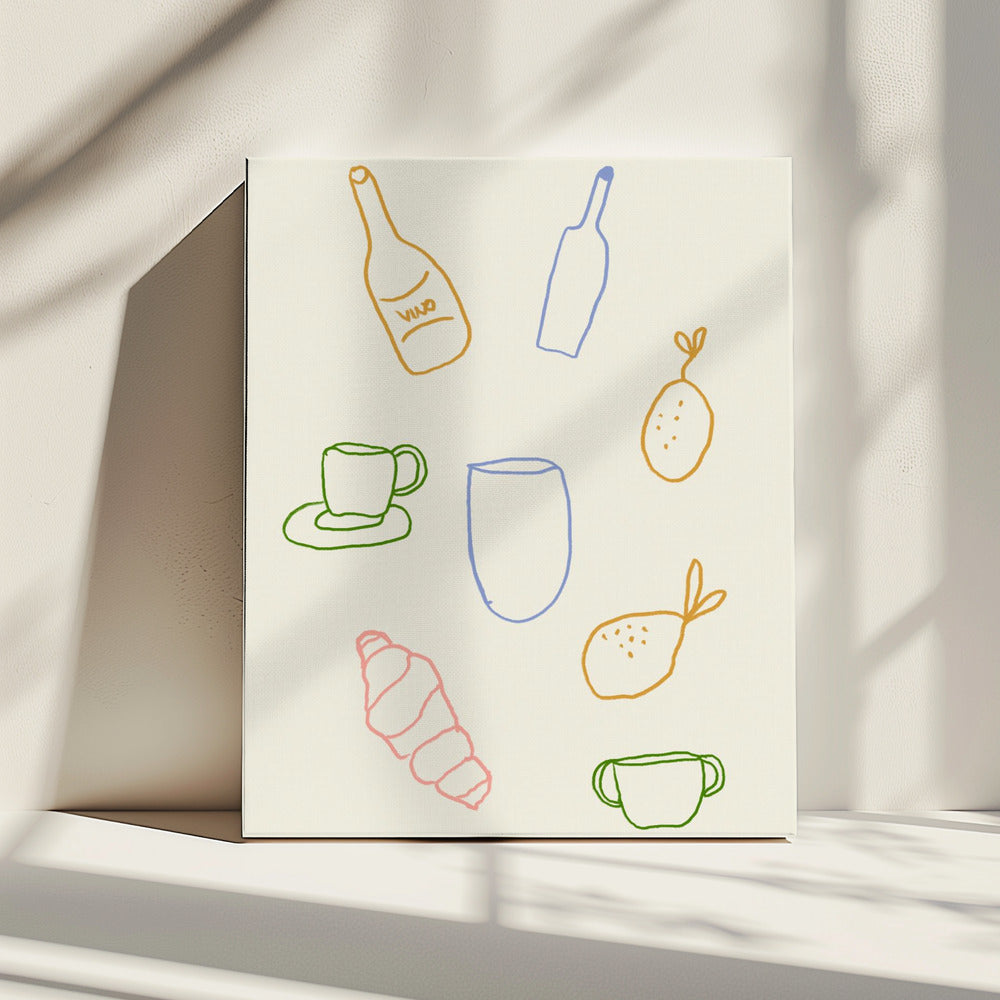 Minimalistische brunch | Canvas