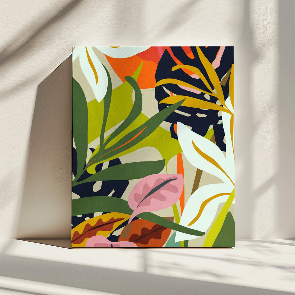 Jungle Abstract Patroon | Canvas