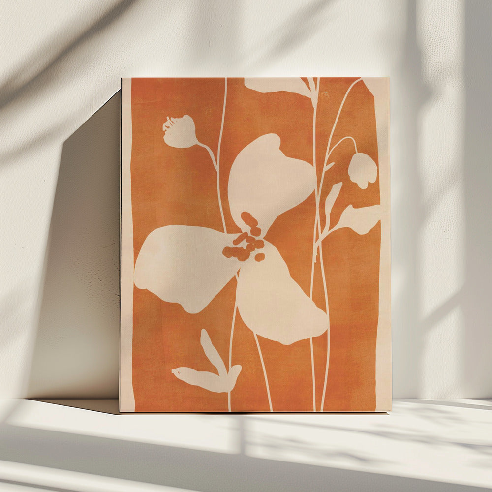 Abstracte minimale bloemen | Canvas