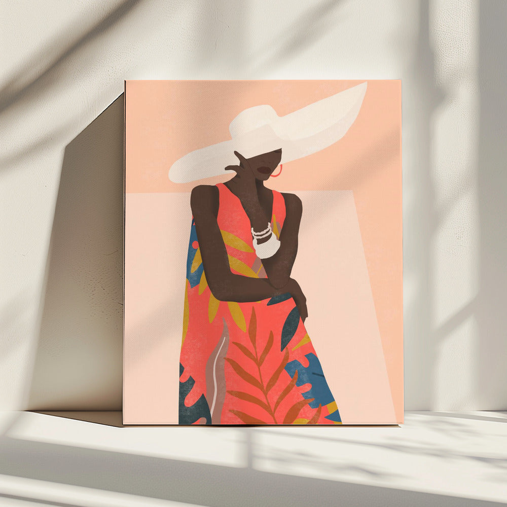 Tropisch meisje | Canvas