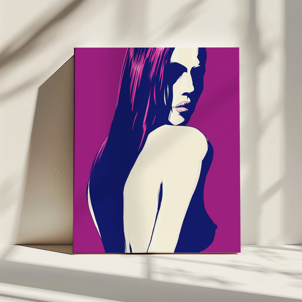 Gestileerd portret van een vrouw | Canvas