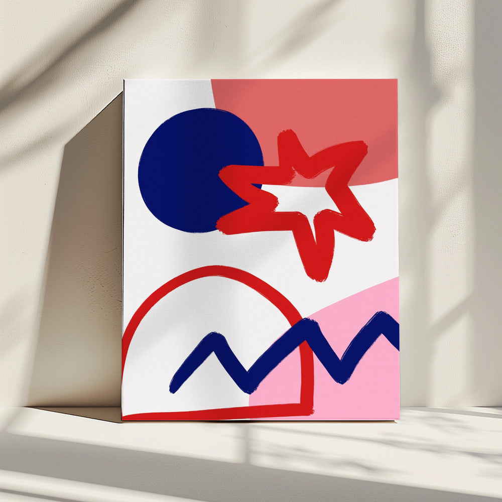 Gedurfde geometrische vormen | Canvas