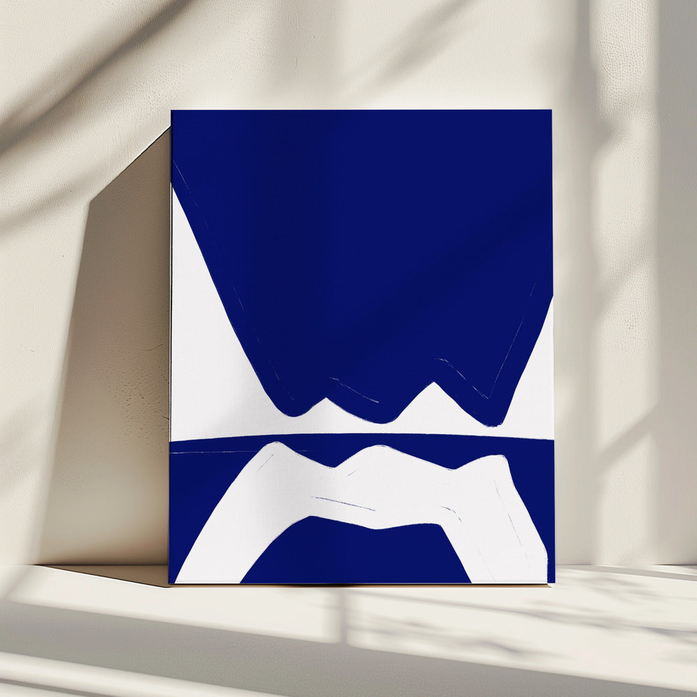 Blauwe Golven Harmonie | Canvas