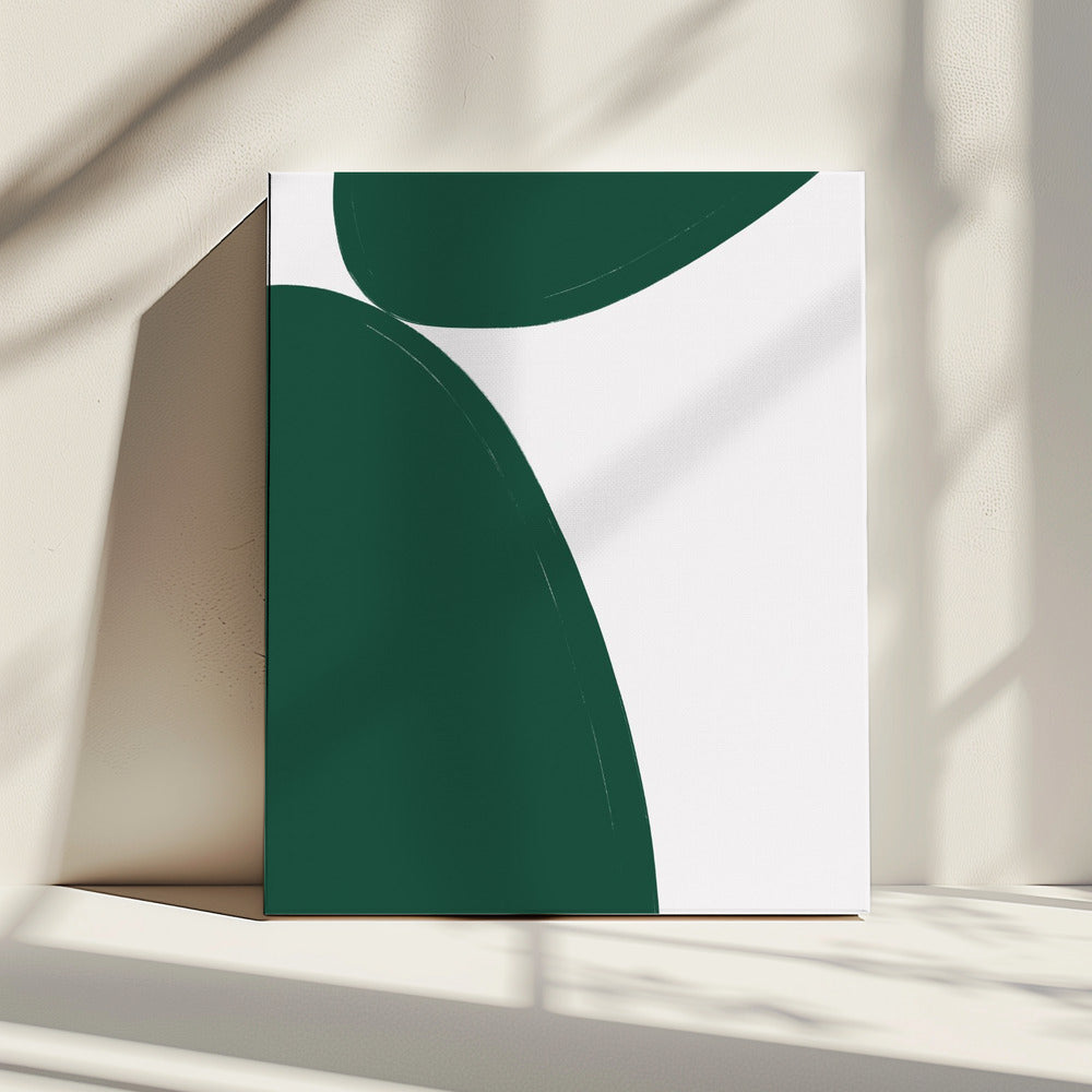 Groen minimalisme | Canvas