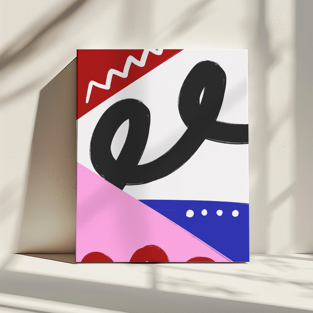 Kleurrijke rondingen | Canvas