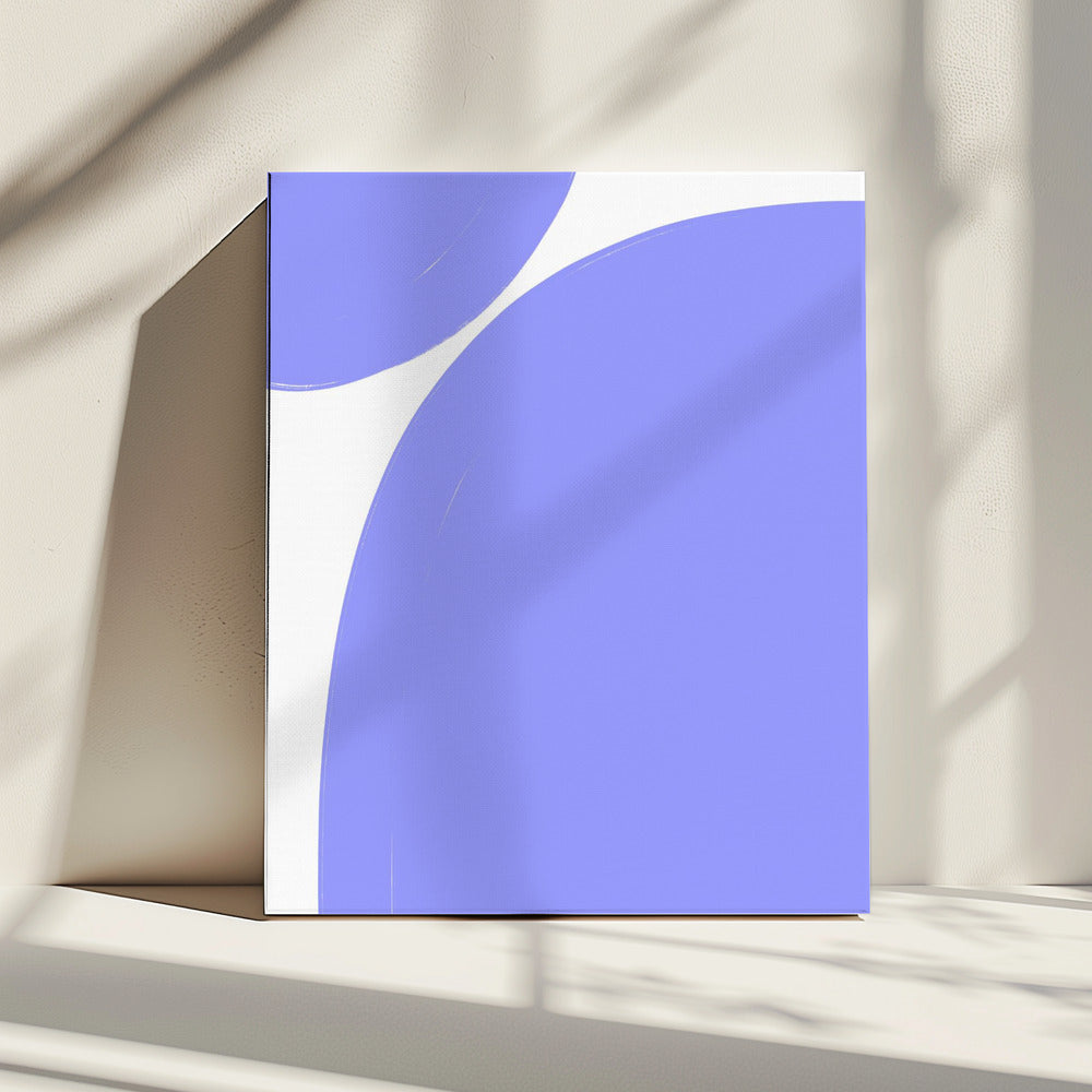 Zachte paarse rondingen | Canvas