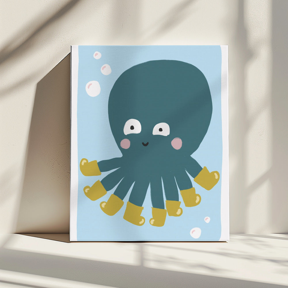 Plezier met gelaarsde octopus | Canvas