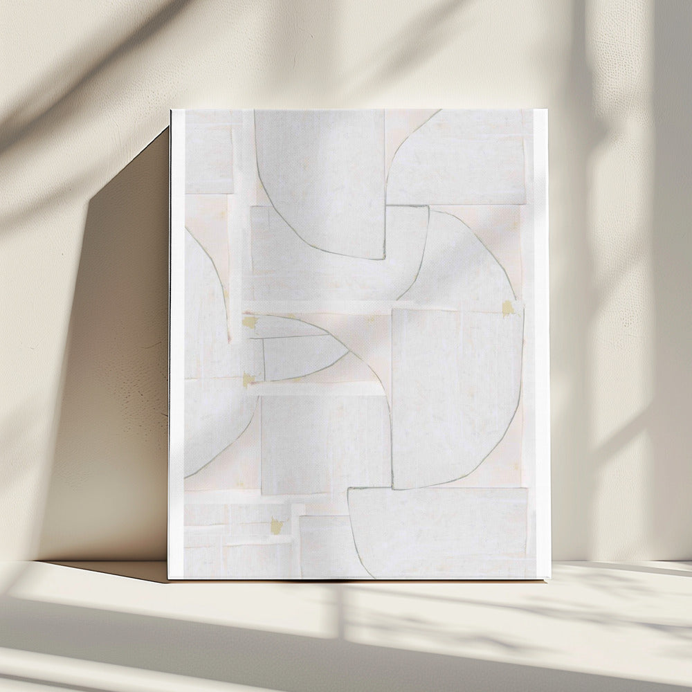 Witte vormen | Canvas