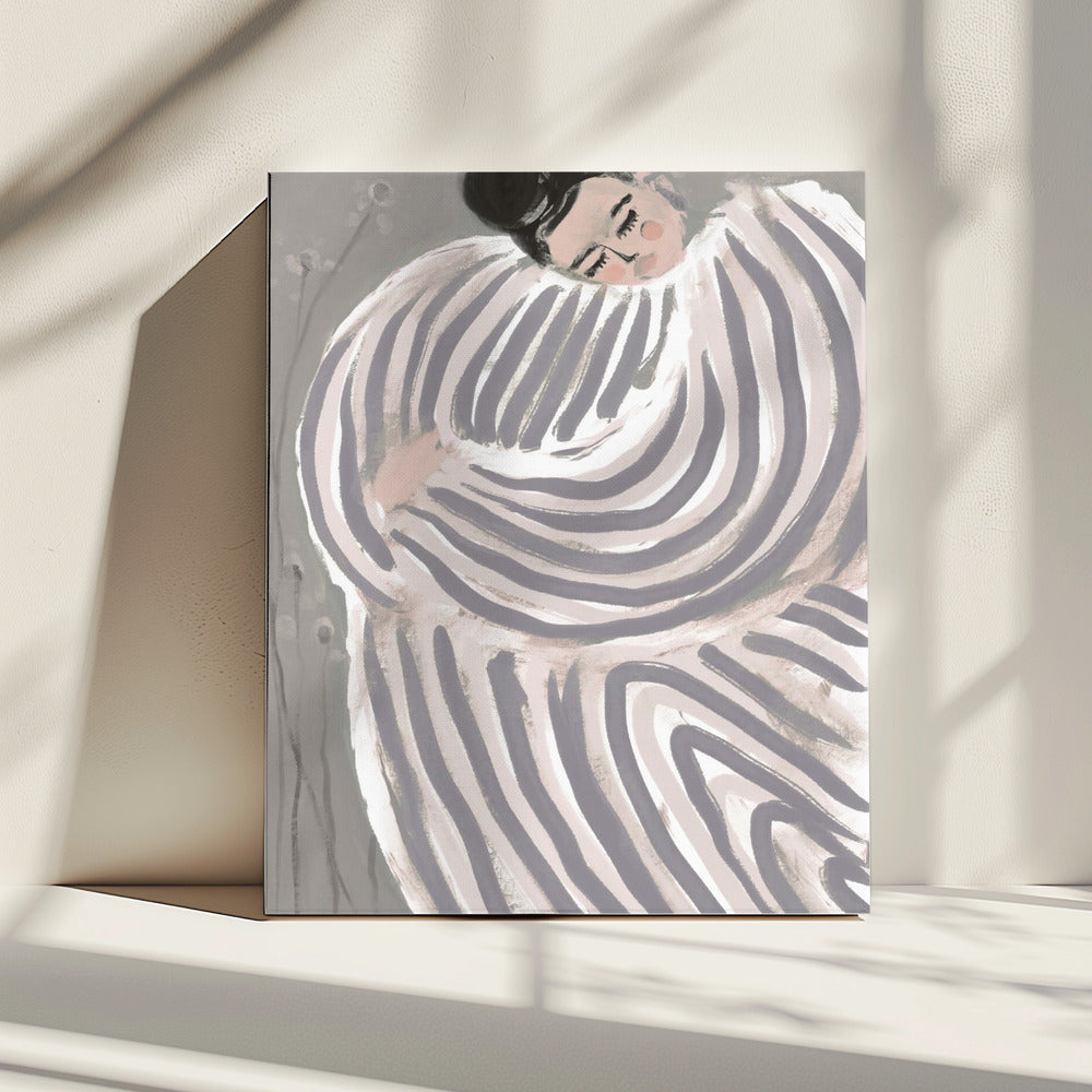 Gestreepte sereniteit | Canvas