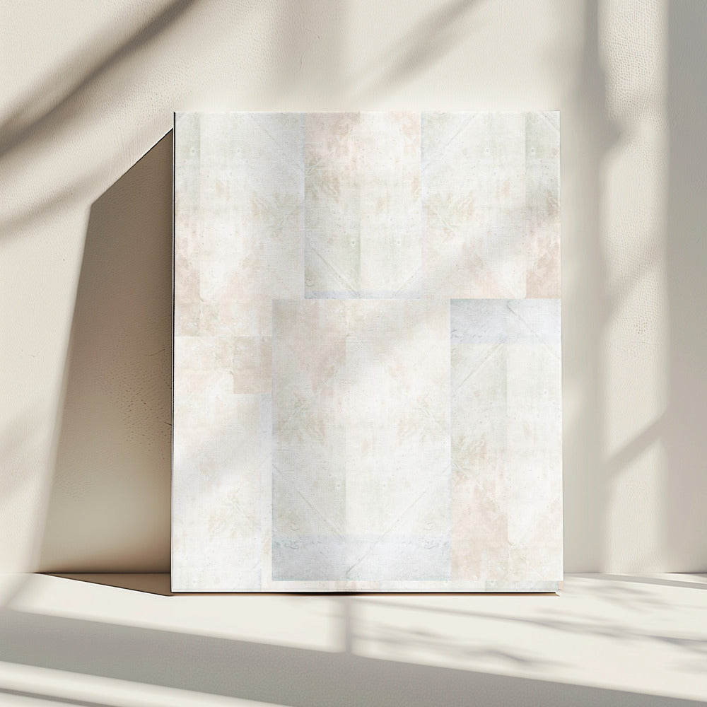 Zacht abstract geometrisch patroon | Canvas
