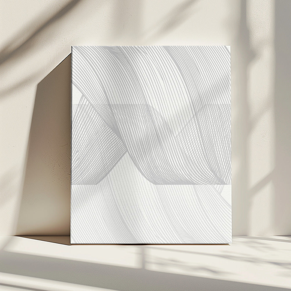 Abstracte lijngolf | Canvas