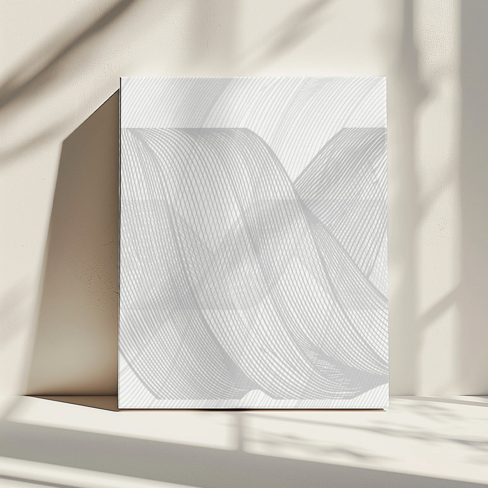 Abstracte lijngolf | Canvas