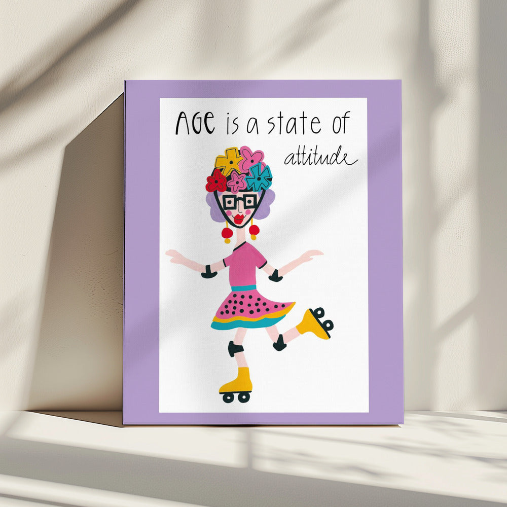 Leeftijd is een staat van houding | Canvas