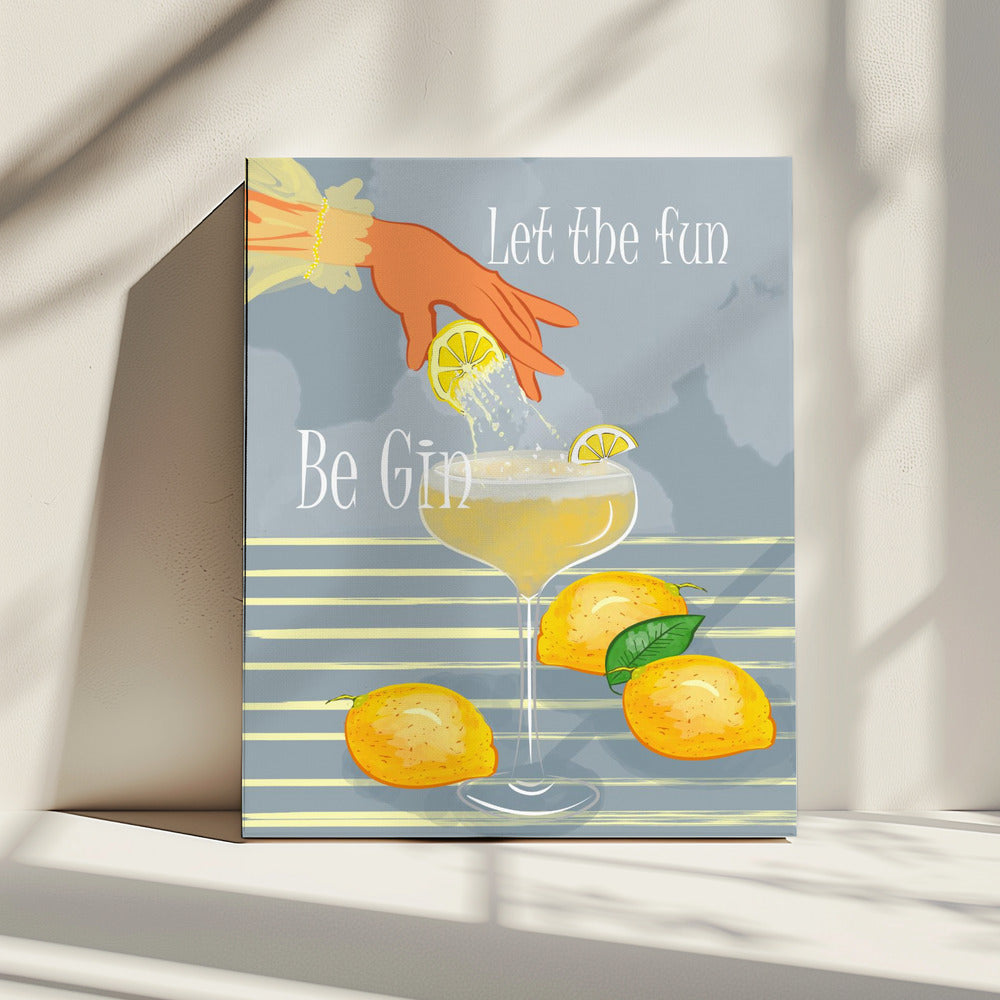 Laat het plezier gin zijn | Canvas