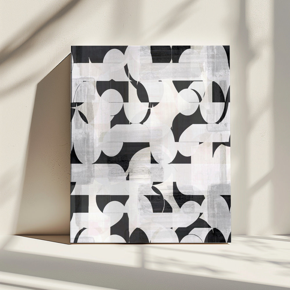 Geometrische vormen en monochrome tinten | Canvas