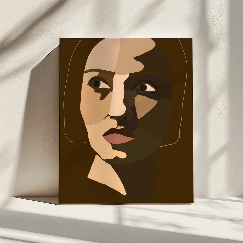 Portret van een vrouw | Canvas