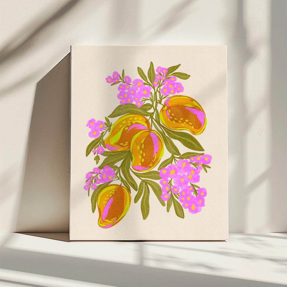 Levendige Mango's | Canvas